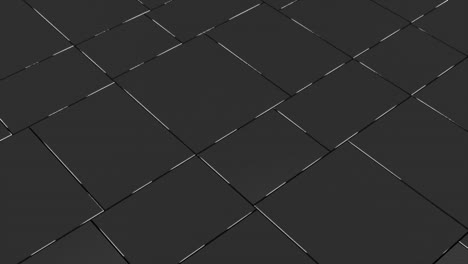 fondo abstracto con superficie cúbica móvil negra. concepto geométrico. bloques adaptativos escalables