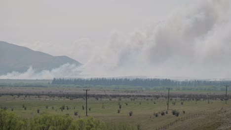 Incendios-De-Vegetación-De-Pukaki-Downs-Y-Tekapo-Invierno-De-2023-Nueva-Zelanda