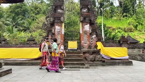 exploring a traditional balinese temple