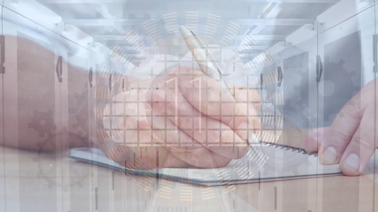 클라우드의 애니메이션, 금융 데이터 처리를 통해 인간 글쓰기