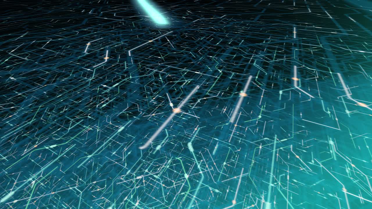 loop sem costura de 4k de placa de circuito impresso (pcb) em movimento