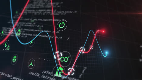 animation of financial data processing