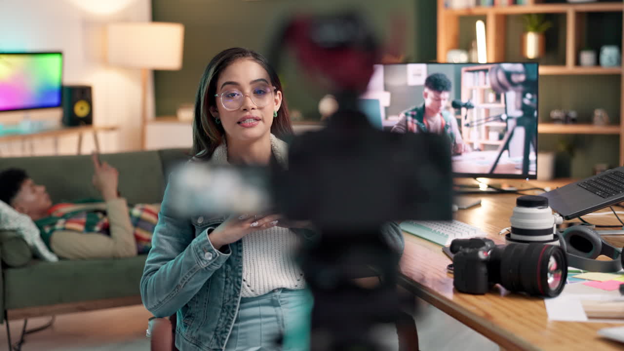 Vlogging Session in a Home Studio