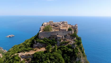 Drone-view-of-aggelokastro-in-corfu-greece