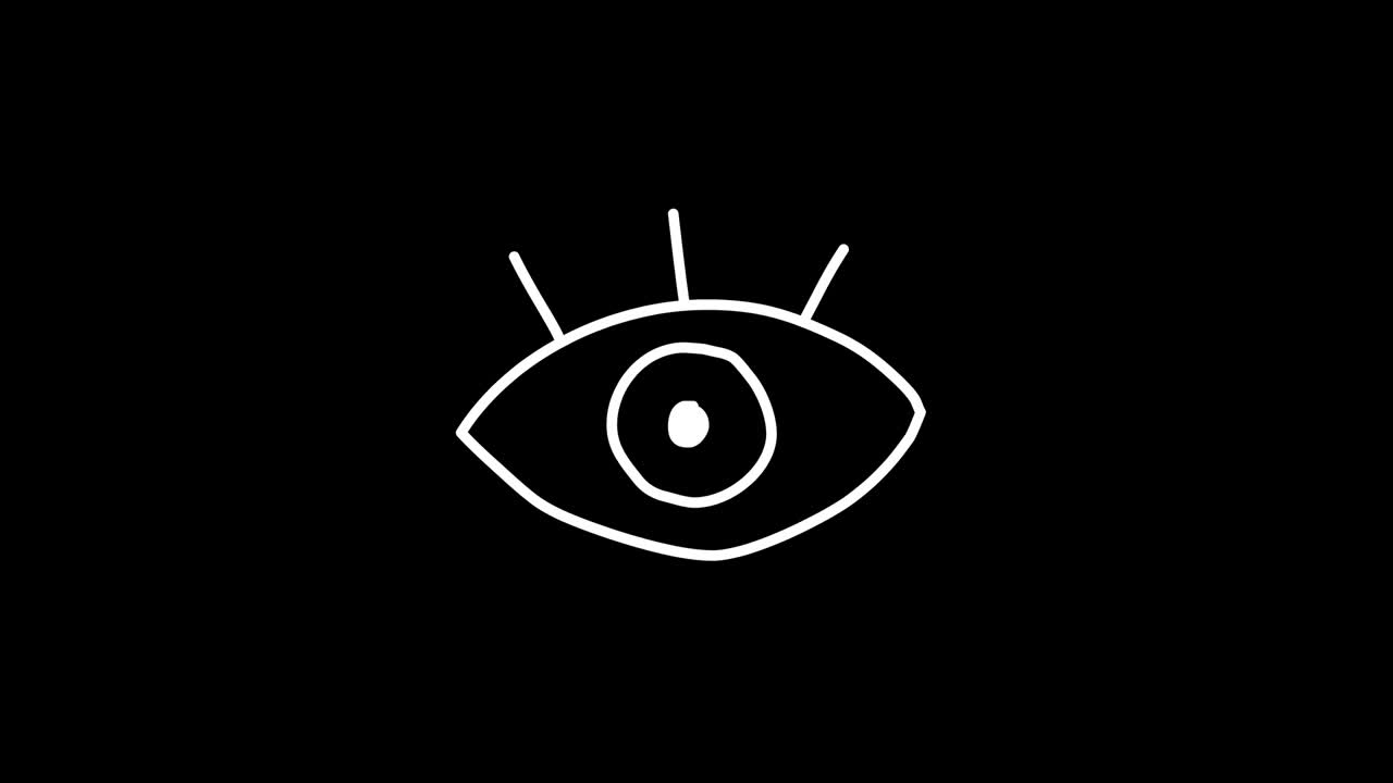 마약 눈 유전자 기호. 듀들 아이콘. 떨리는 스타일. 투명한 배경