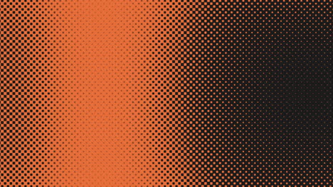 Striking-halftone-image-with-black-and-orange-circle-dots