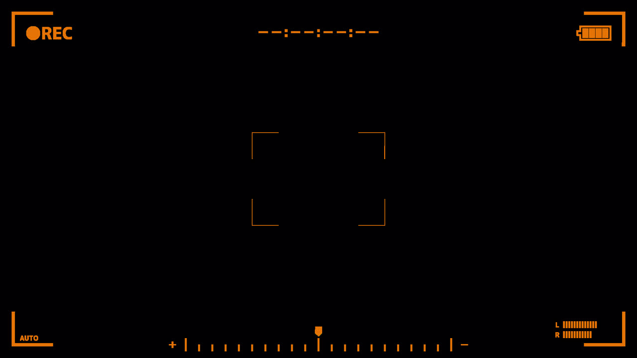 Camera frame REC animated overlay.  1080p - 30 fps - Alpha Channel (3)