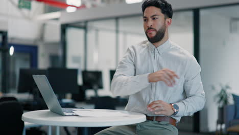 Angry,-stress-and-businessman-throwing-paper