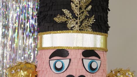 huge christmas toy soldier nutcracker pinata made from crepe paper