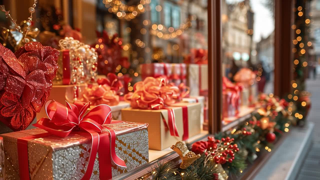 Festive Holiday Gift Display