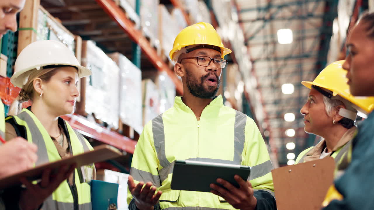 reunión del equipo de almacén