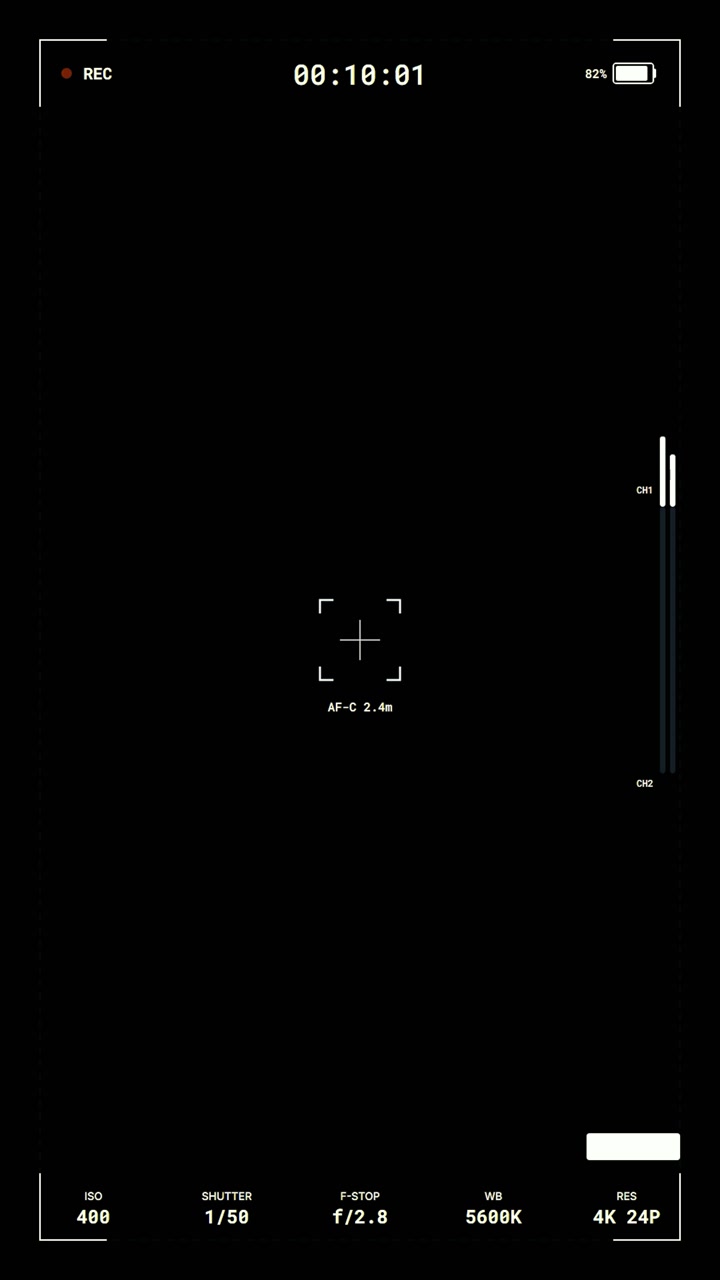 Digital Camera Viewfinder Interface Overlay