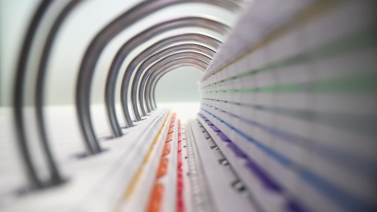 Close up of a spiral notebook