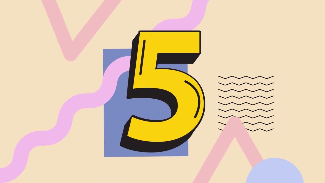Number and Countdown Illustrations