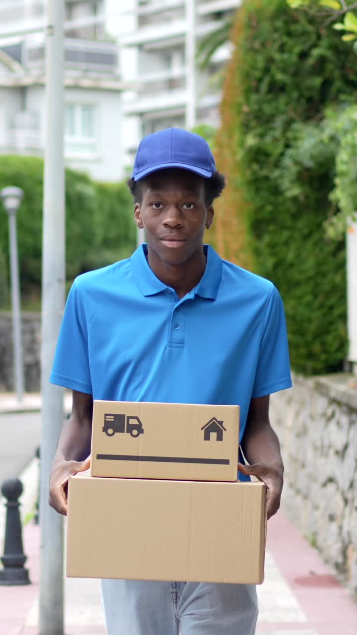 Delivery Man with Packages