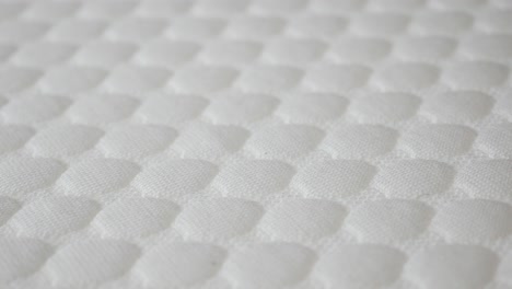 close-up of white mattress texture