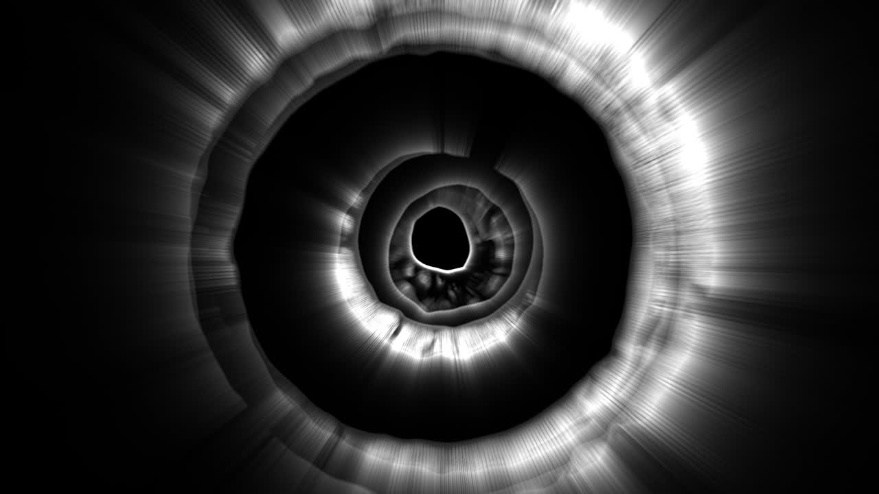 patrón circular abstracto en blanco y negro