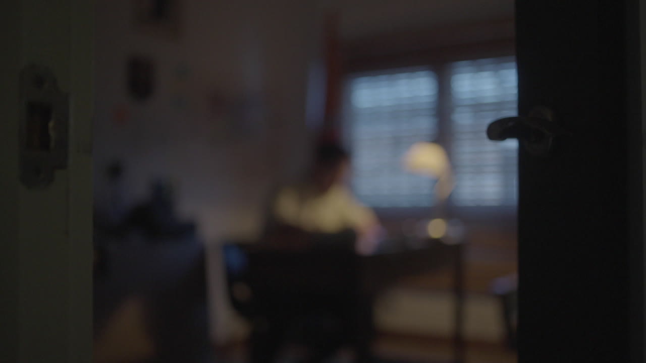 Blurred Room View Through Door