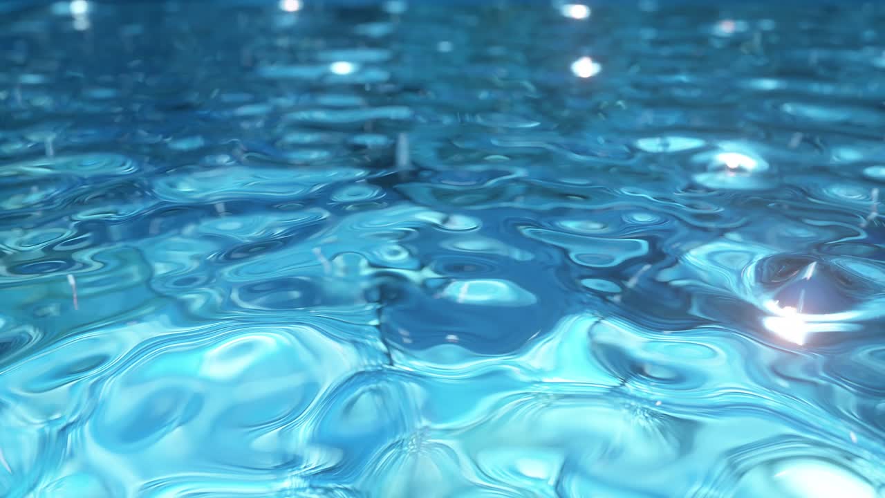 추상적인 파란 물 물결