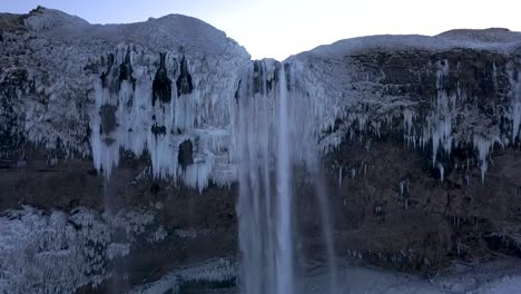 seljalandsfoss in deep winter