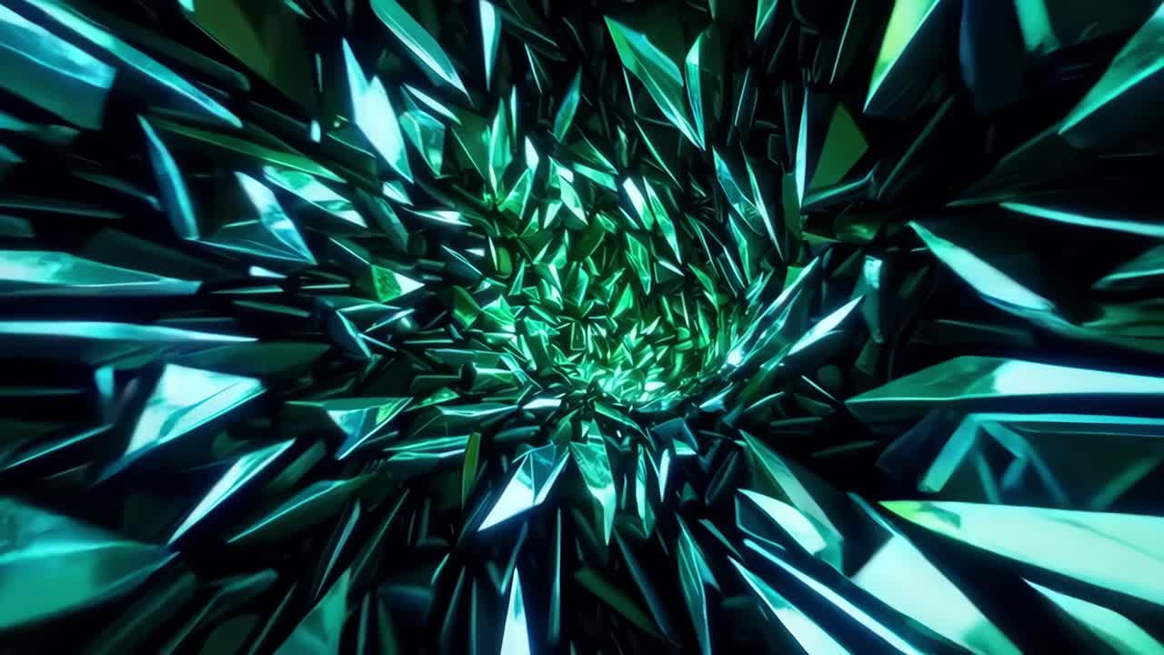 túnel de cristal abstracto