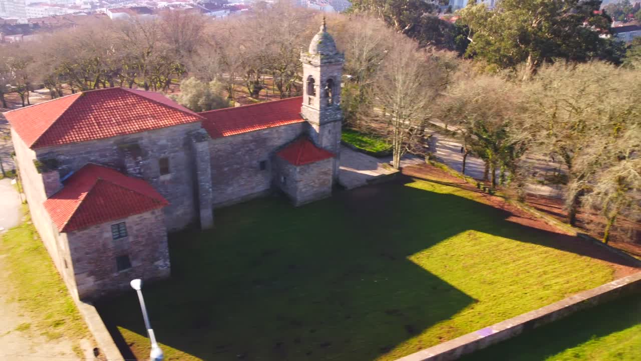 Santa Susana Church. In the Santiago de Compostela Alameda.