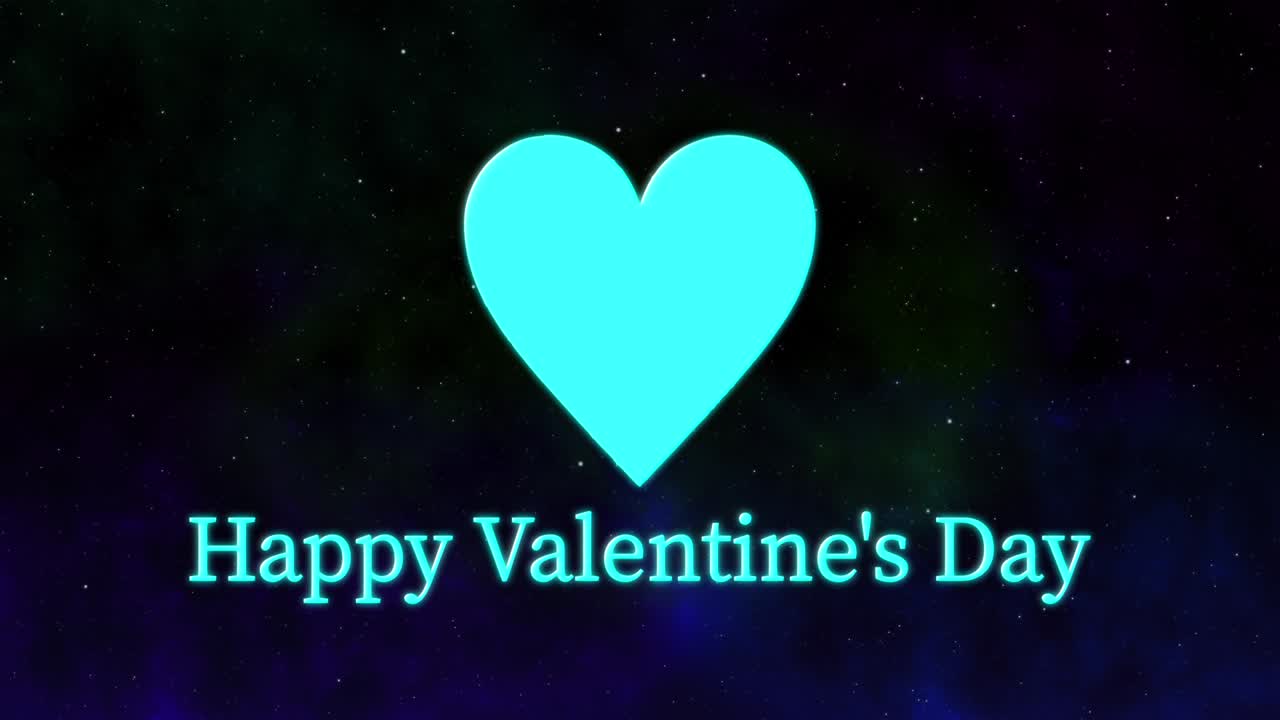 발렌타인 메시지 텍스트 애니메이션 모션 그래픽