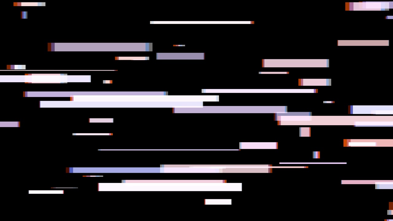 Digitaler Glitch-Effekt mit bewegten horizontalen Linien