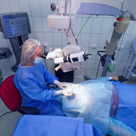 working with medical devices for eye health
