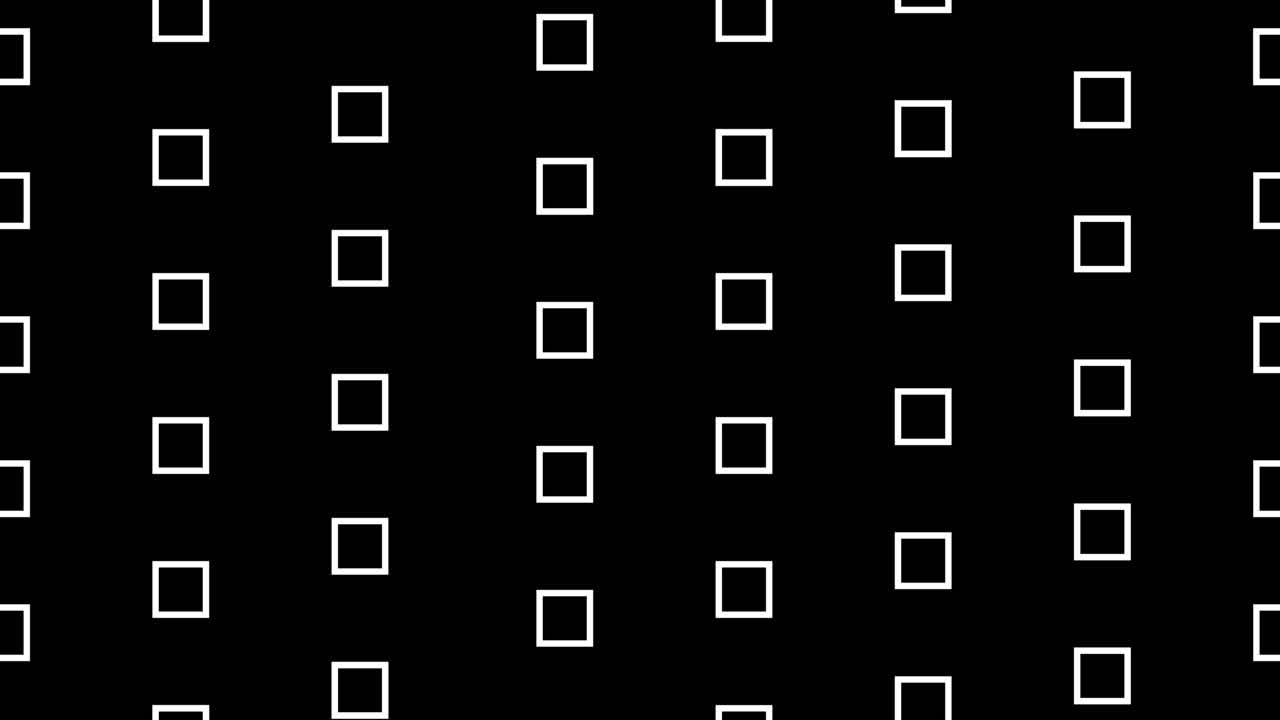 Looping motion graphics background of moving and rotating squares