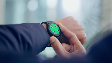 tecnología de las manos, pantalla verde
