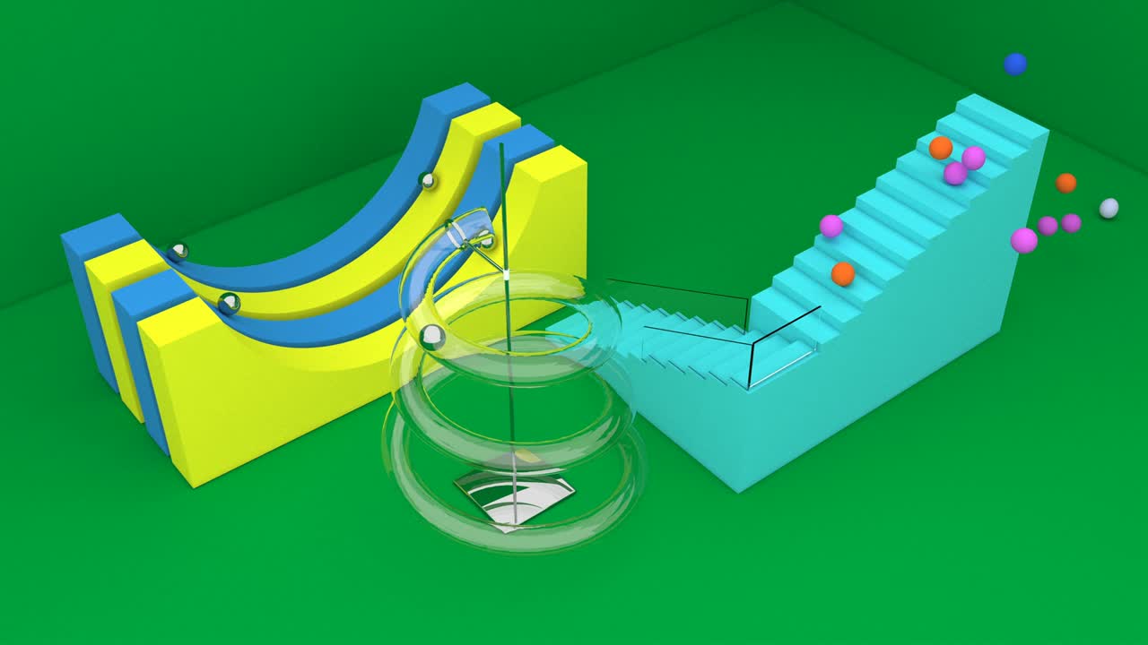 3d 그래픽 모던 미니멀 모션 디자인 트렌디 컬러 다이내 미니멀 커버 영상 4k