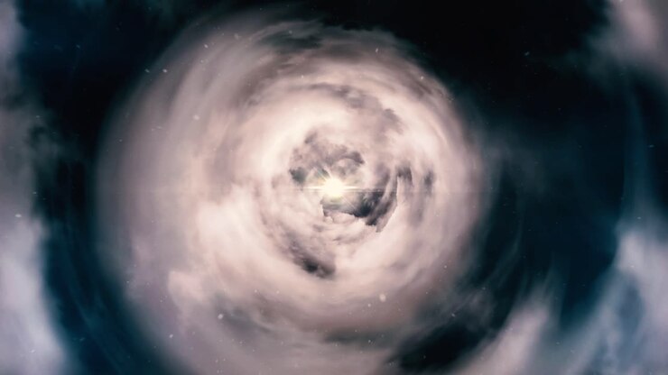 Cosmic Spiral Nebula Tunnel