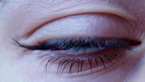 primer plano del ojo de una mujer.