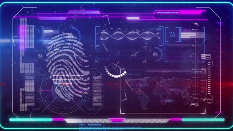 Animation-of-scope-scanning-and-data-processing-on-interface