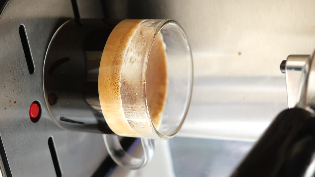 Espresso Coffee in Glass Cup