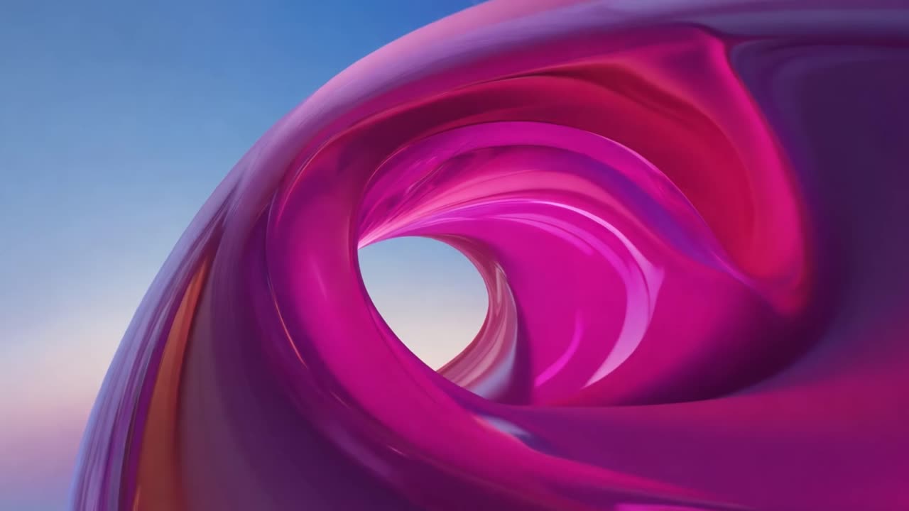 Abstract Purple and Pink Swirling Tunnel