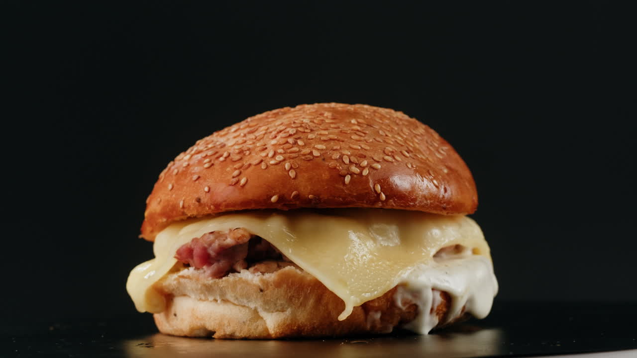 una deliciosa hamburguesa de queso