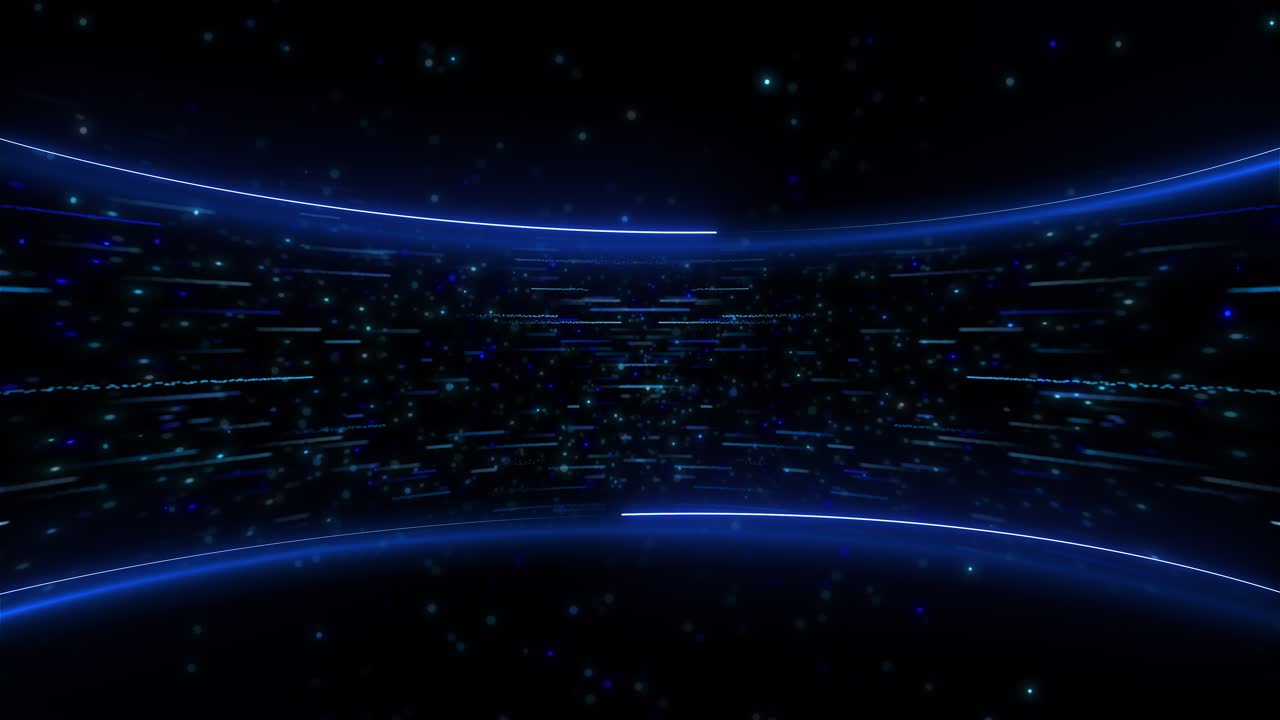 Digital cyberspace particles and digital information global connection concept technology futuristic