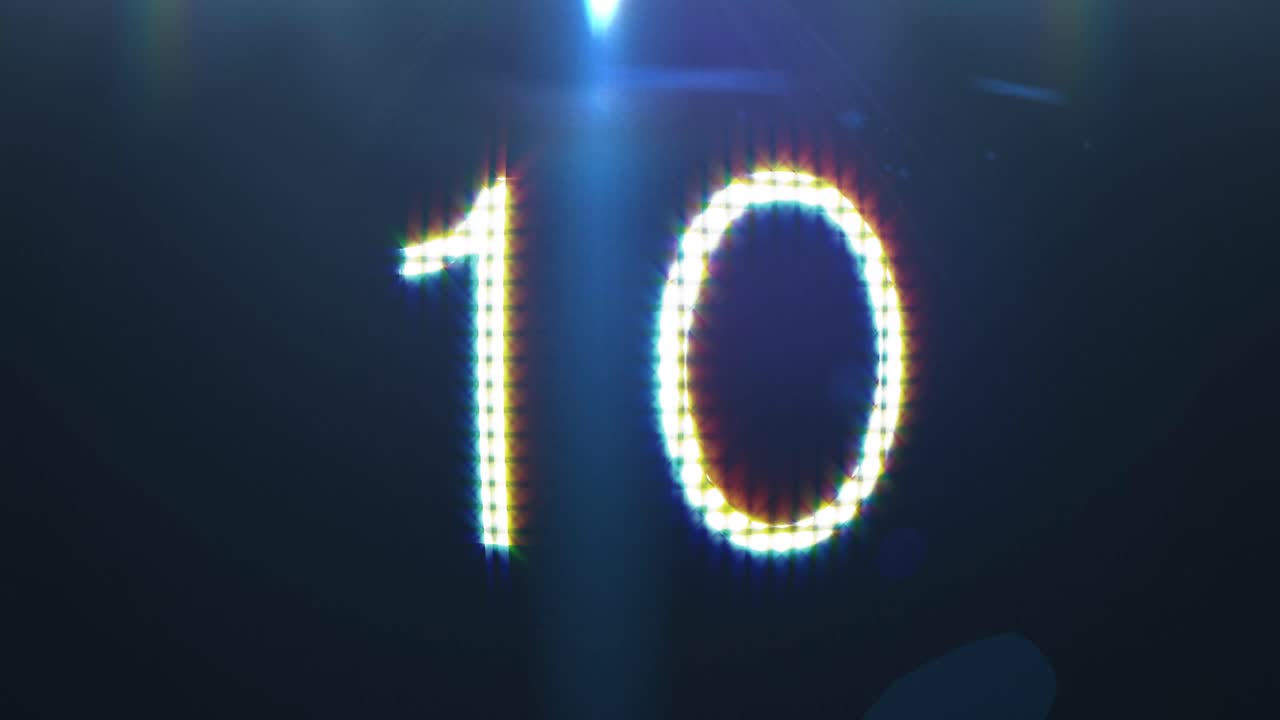 video generado digitalmente del temporizador de cuenta atrás