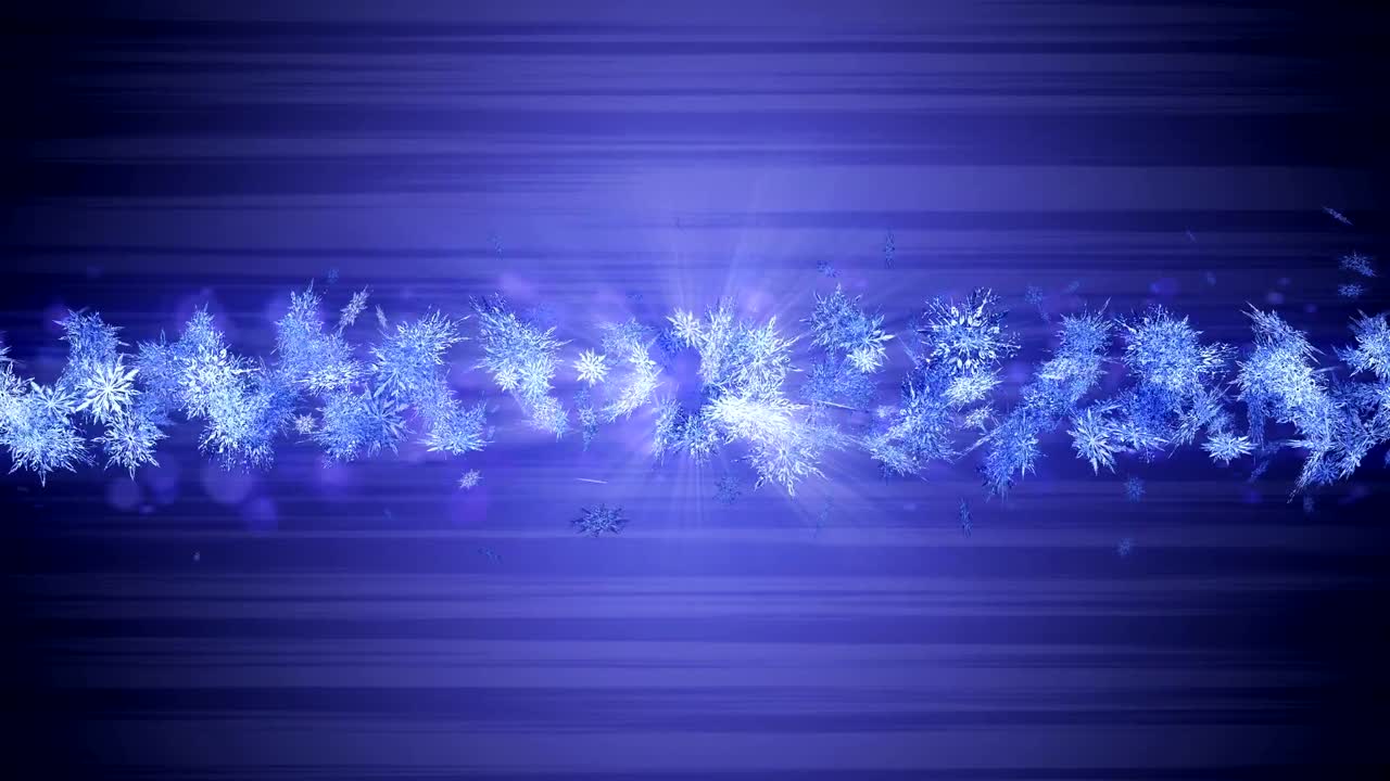 el símbolo del invierno brillante con los copos de nieve de belleza. vórtice de la nieve de giro. patrón de invierno. la belleza bailando copos de neve. animación de bucle abstracto.