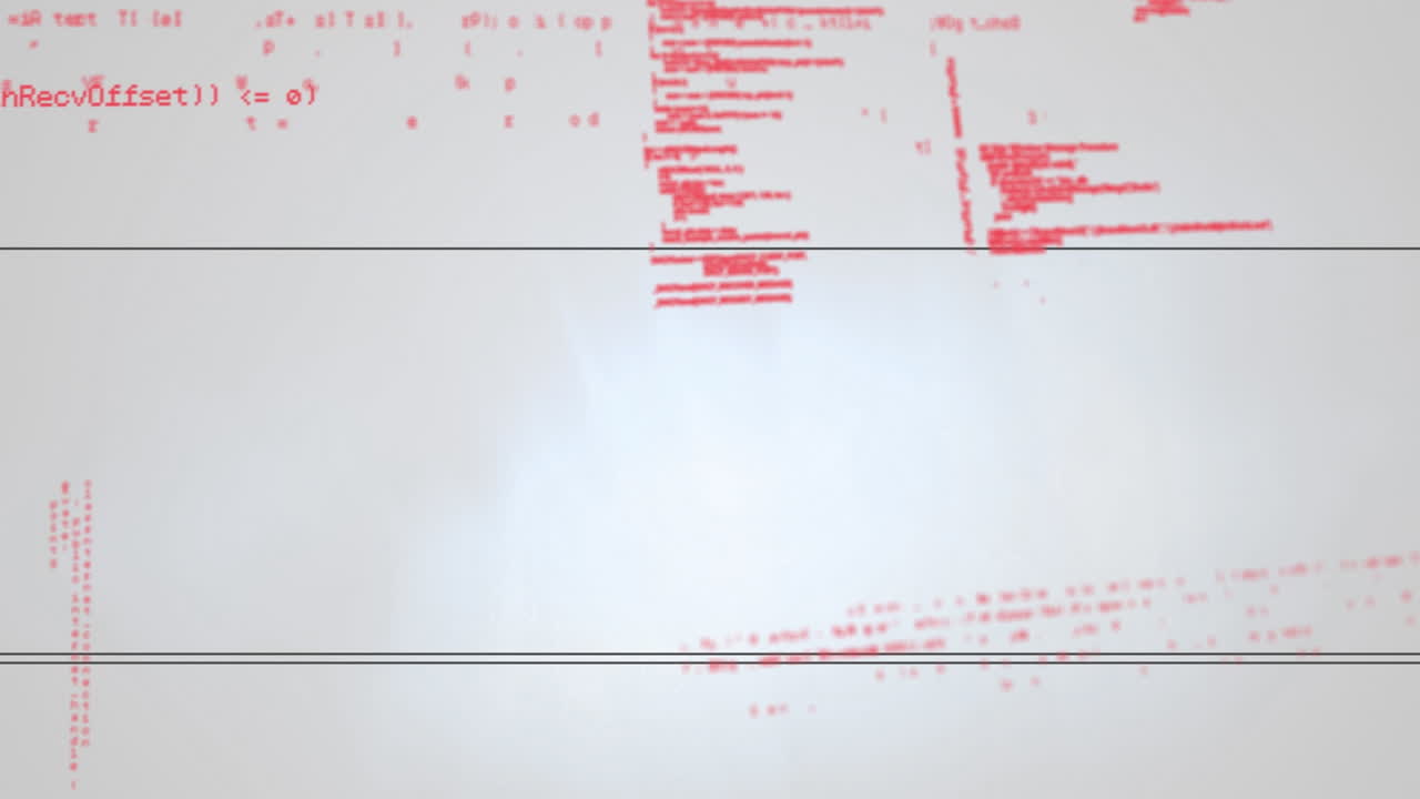 animación del procesamiento de datos sobre reloj en movimiento y globo sobre fondo blanco