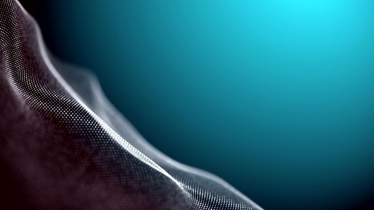 popolare sfondo di movimento astratto superficie ondulata digitale. ciclo senza cuciture. 3d animato 4k