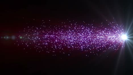 movimiento de rayos de chispa de partículas de luz 4k