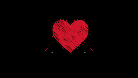Liebes--Oder-Herzsymbolanimation.-Herzschlagkonzept-Für-Liebe-Und-Gefühle-Zum-Valentinstag.
