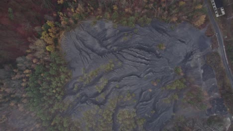 remains in the form of stone after abandoned mining activities in the forest