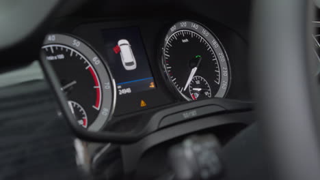 modern car instrument panel dashboard