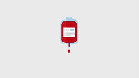 dripping blood bag donation campaign