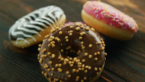 assortment of donuts with different decor