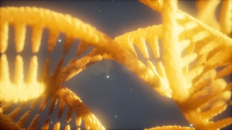 Estructura-De-Doble-Hélice-De-La-Animación-De-Primer-Plano-De-La-Hebra-De-Adn